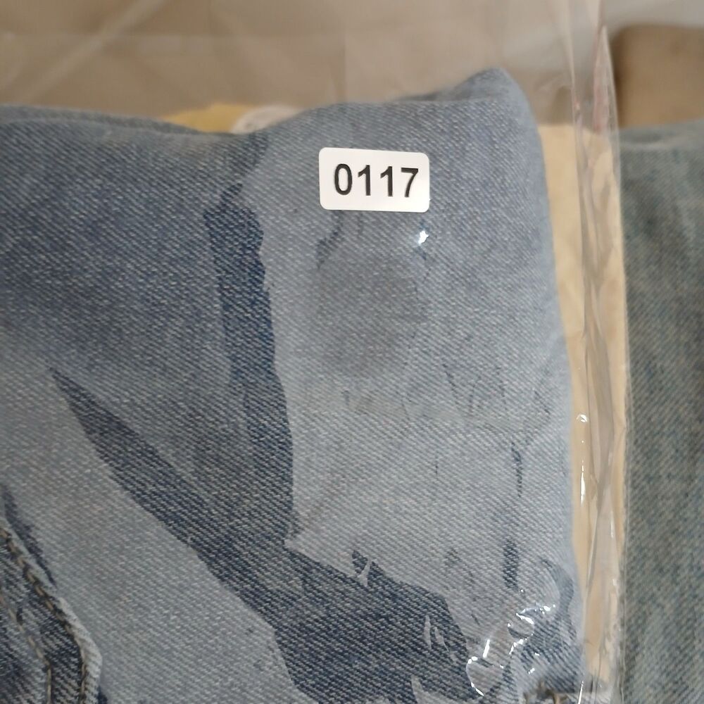 S0117. Forever 21 High Rise Flare Jean Baggy Wide Leg Cargo Jeans Womens 32 x 30 - Picture 10 of 10